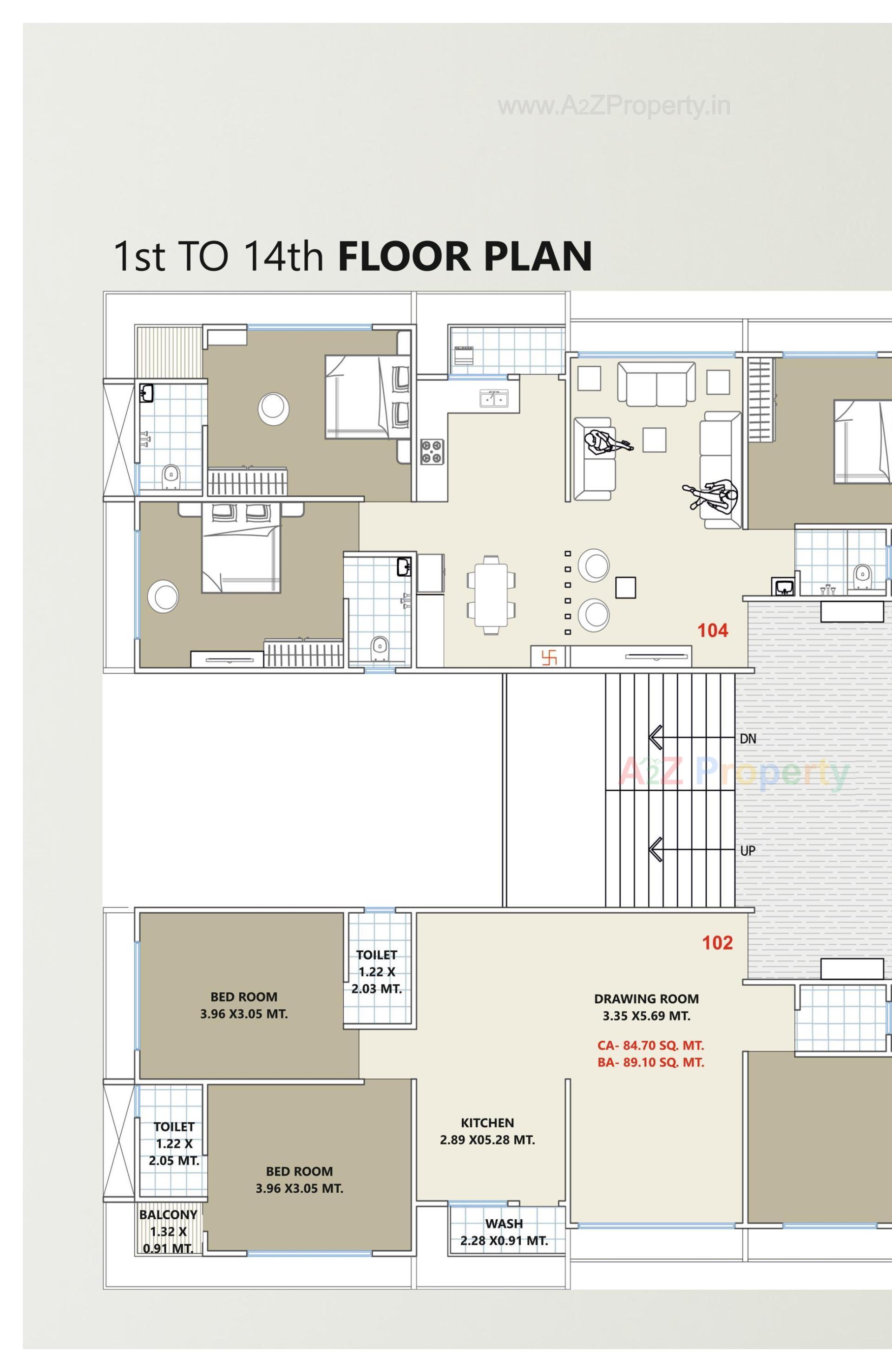 Layout of real estate project Shivalik Candle located at Bhimrad, Surat, Gujarat