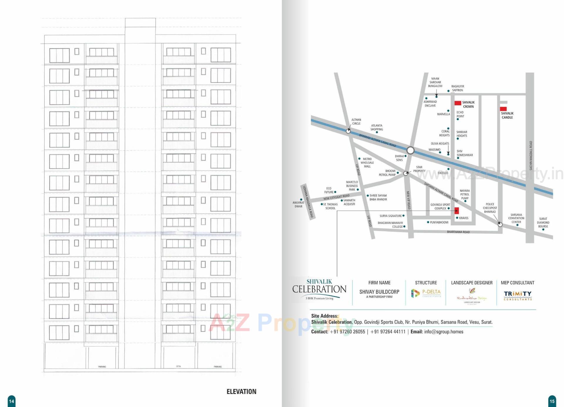  of real estate project Shivalik  Celebration located at Bhimrad , Surat, Gujarat