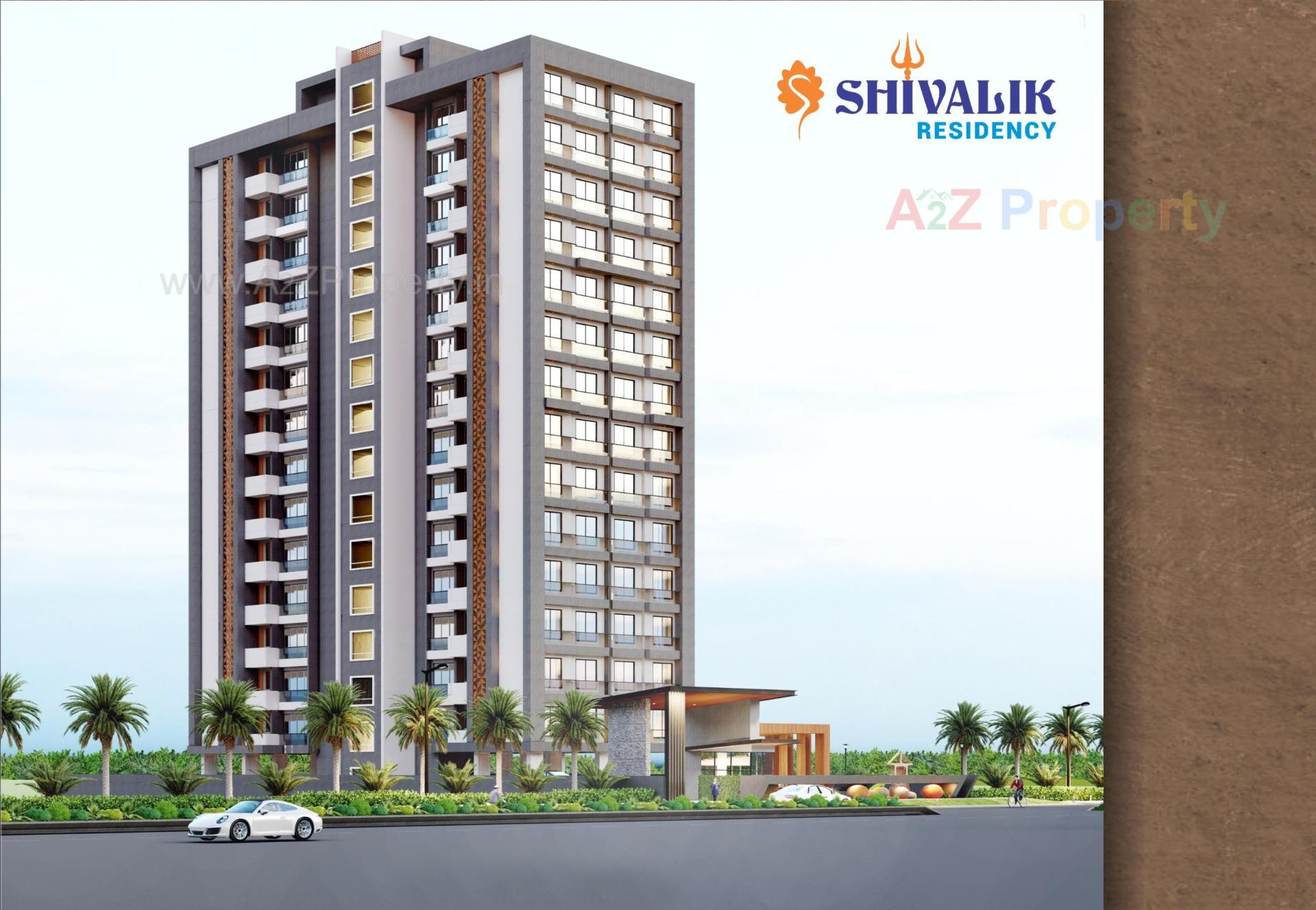 3D Elevation of real estate project Shivalik Residency located at Bhimrad, Surat, Gujarat
