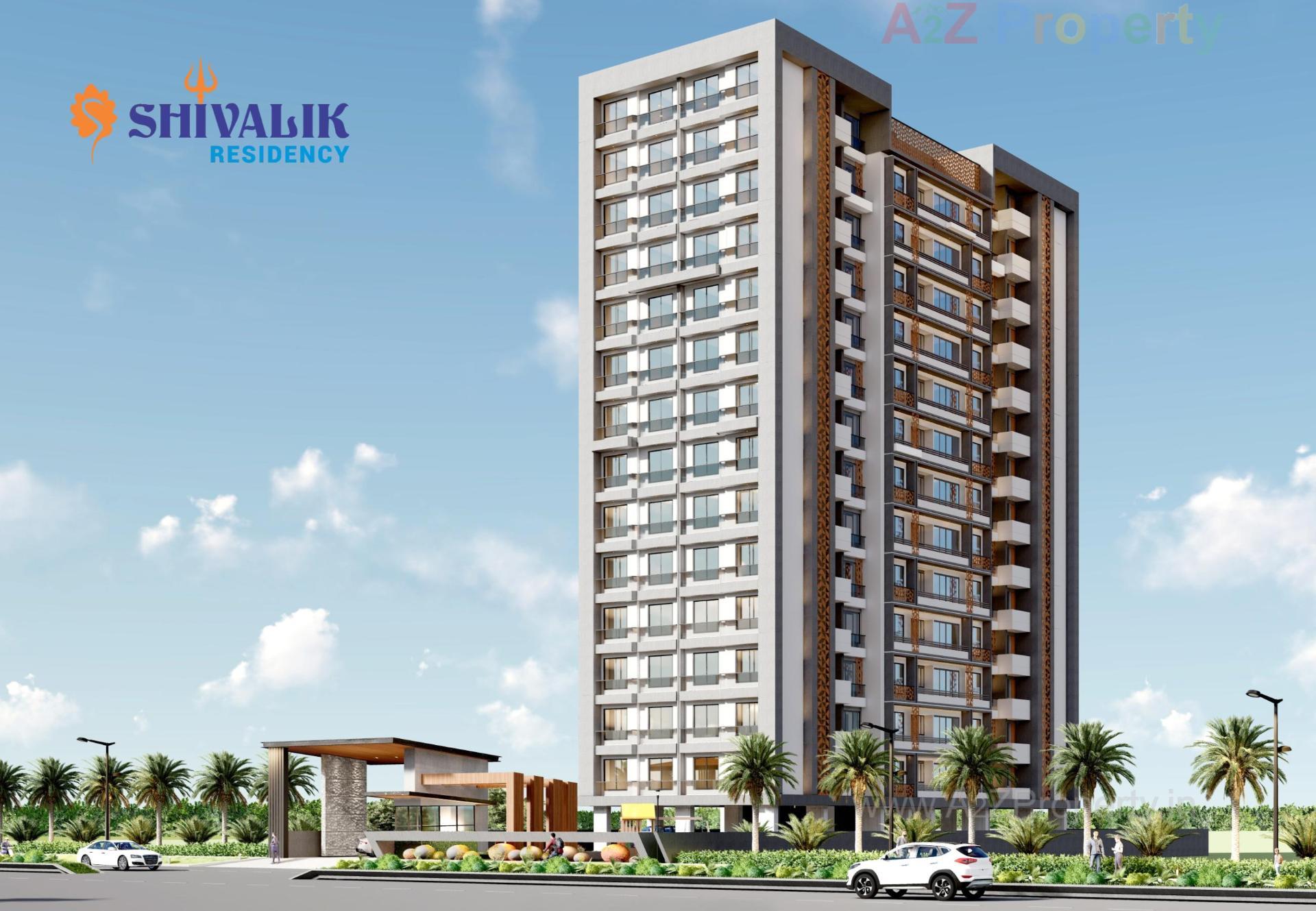 3D Elevation of real estate project Shivalik Residency located at Bhimrad, Surat, Gujarat