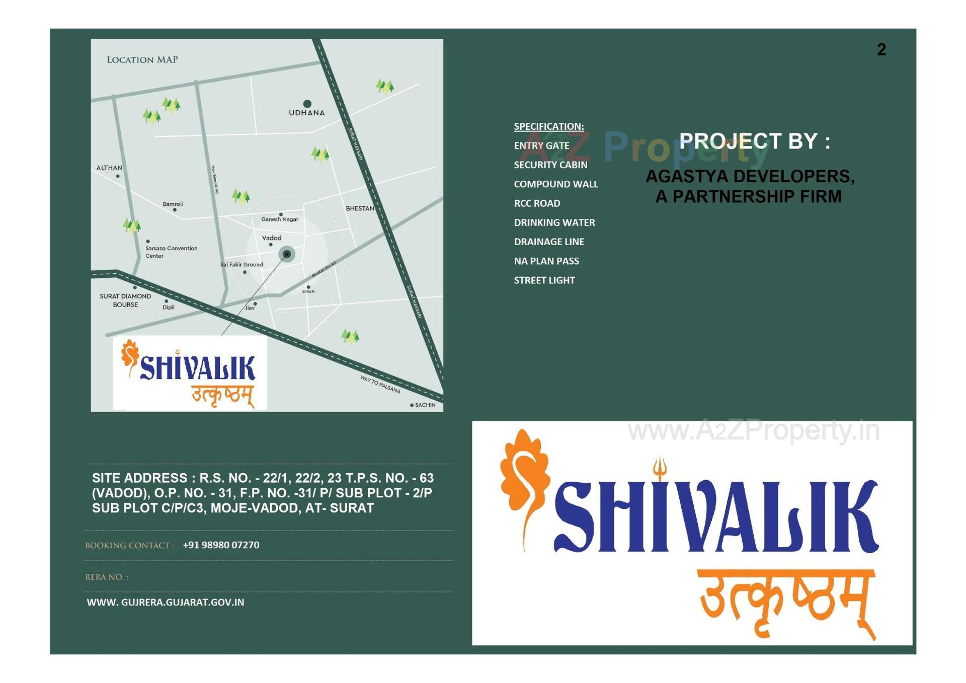  of real estate project Shivalik Utkrushtham located at Vadod, Surat, Gujarat