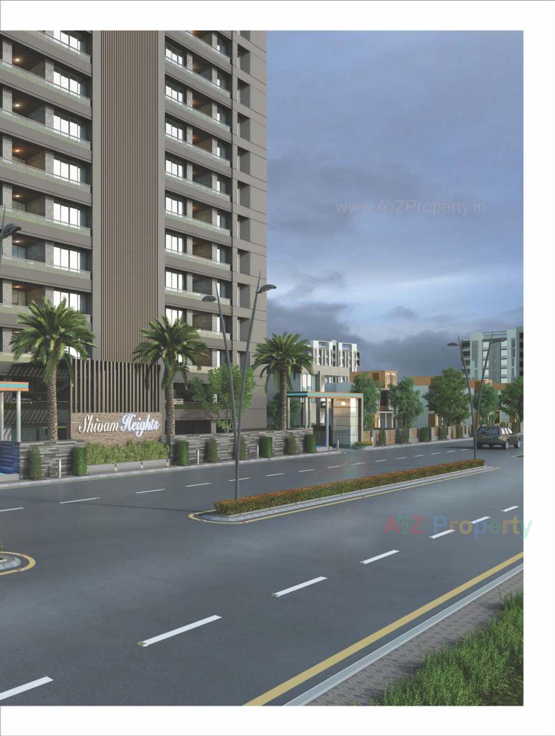 3D Elevation of real estate project Shivam Heights located at Ved, Surat, Gujarat