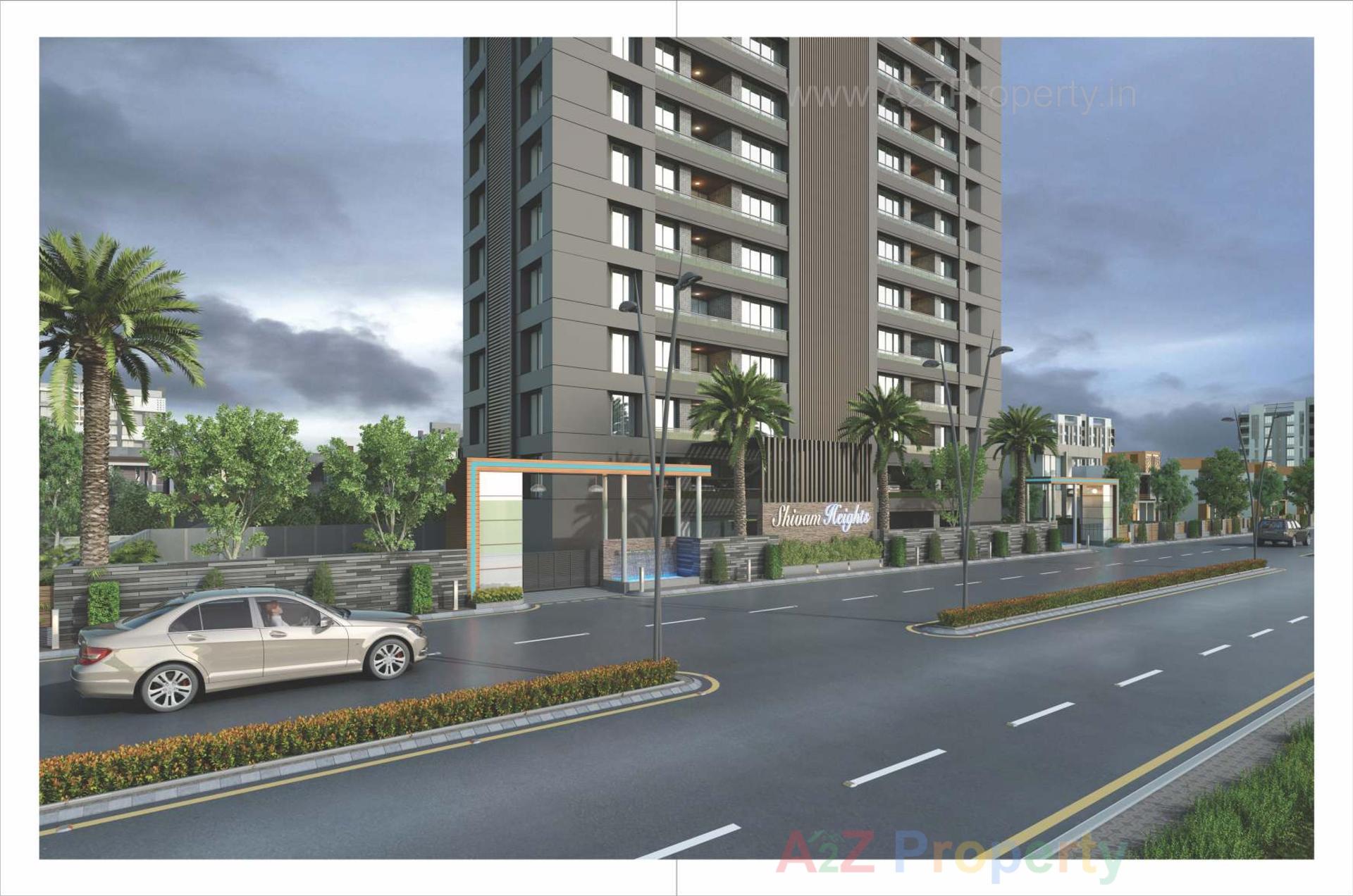 3D Elevation of real estate project Shivam Heights located at Ved, Surat, Gujarat