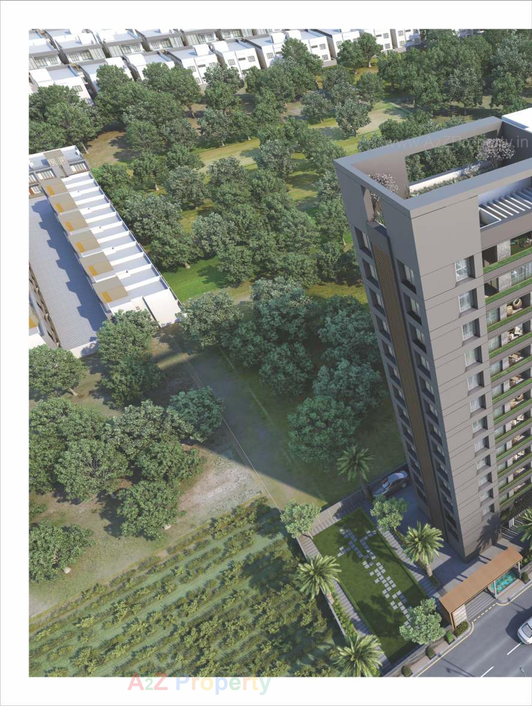 3D Elevation of real estate project Shivam Heights located at Ved, Surat, Gujarat