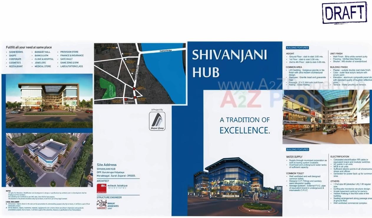  of real estate project Shivanjani Hub located at Rander, Surat, Gujarat