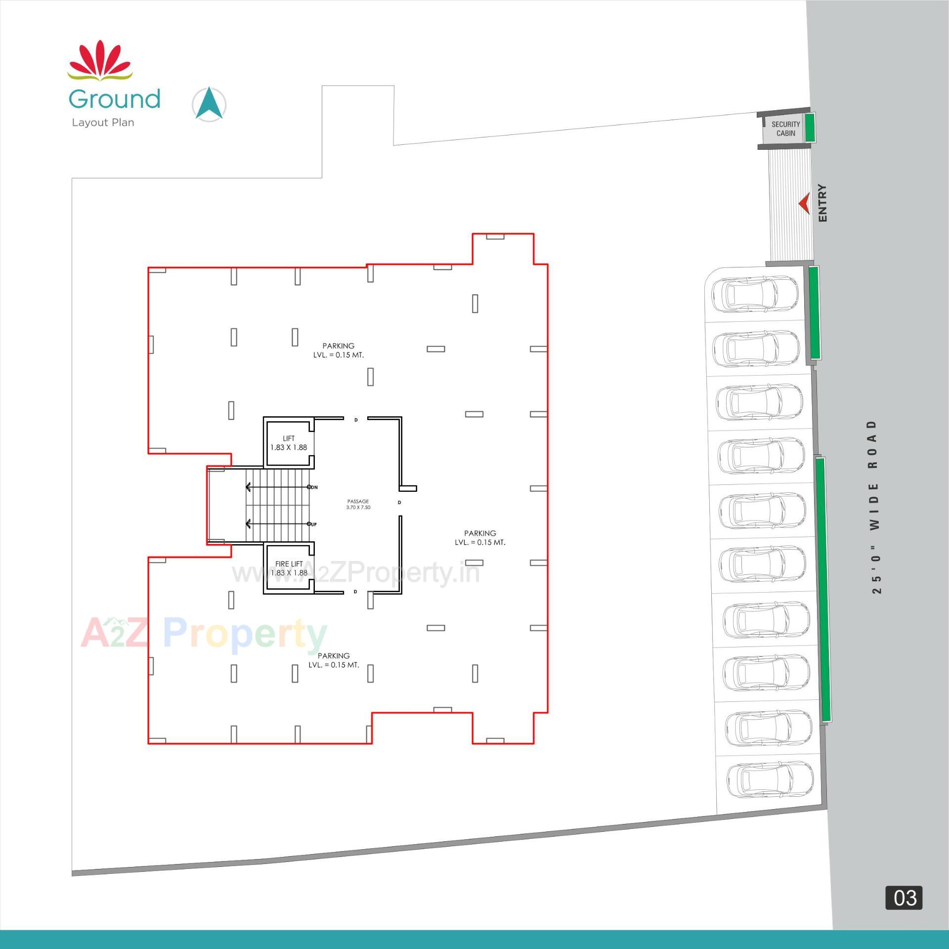 Layout of real estate project Shivanjani Residency located at Rander, Surat, Gujarat