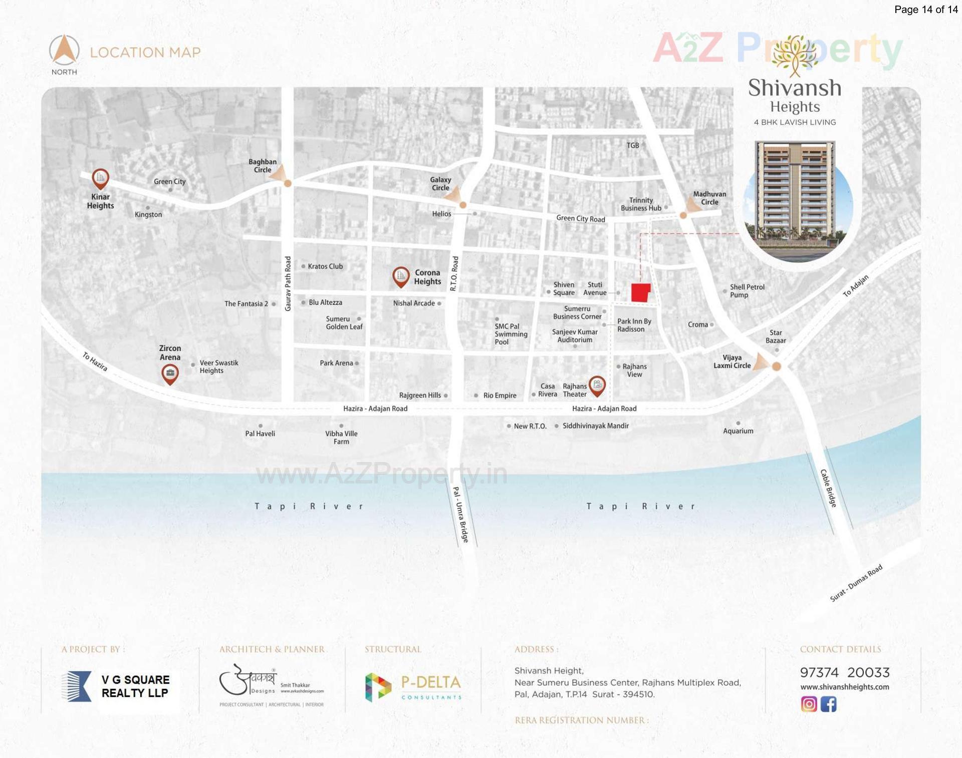  of real estate project Shivansh Heights located at Pal, Surat, Gujarat