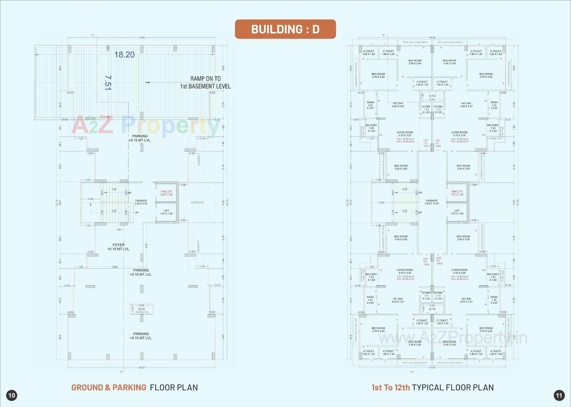 Layout of real estate project Shivant Antara located at Sarthana, Surat, Gujarat