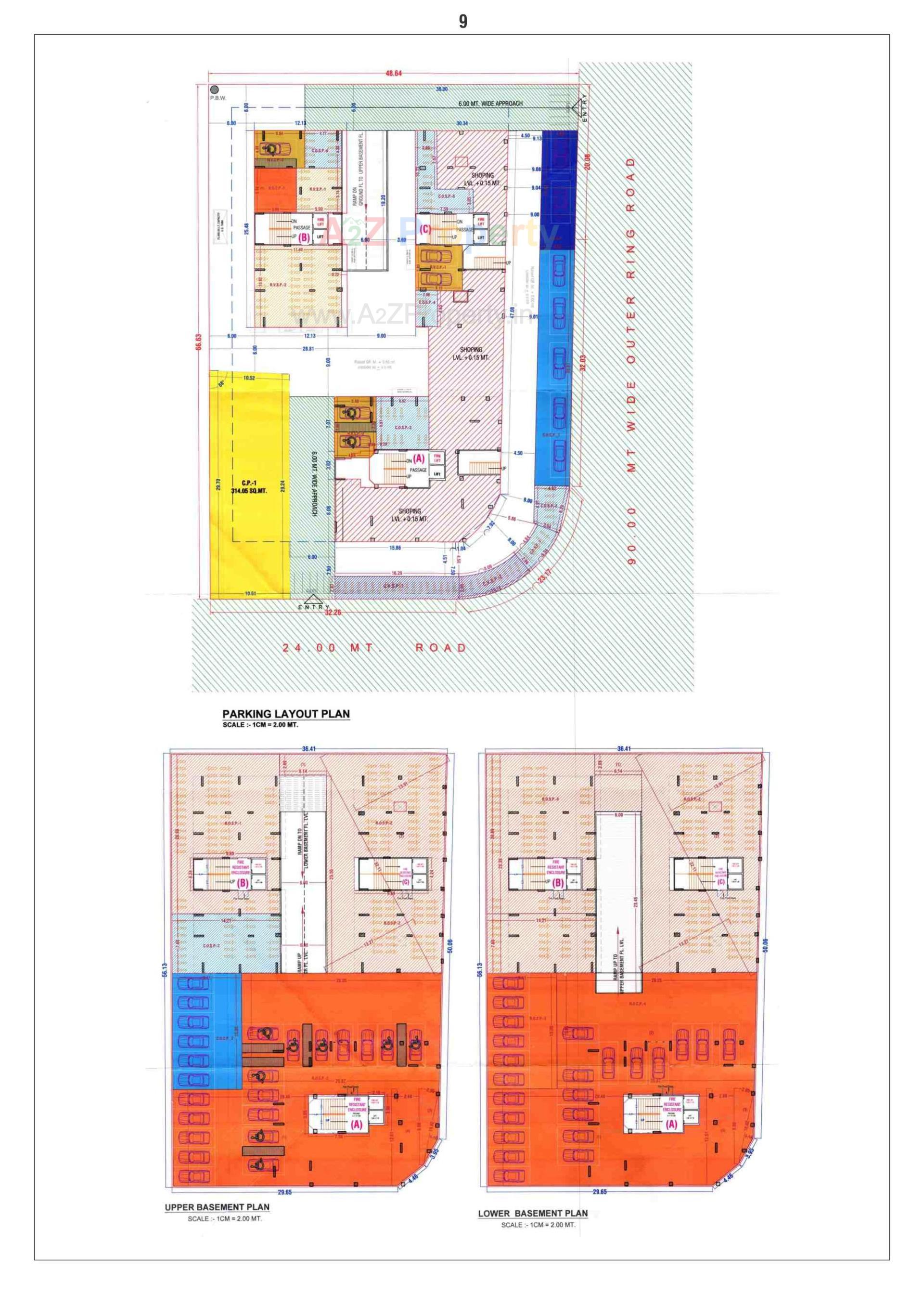 Layout of real estate project Shivant Icon located at Sarthana, Surat, Gujarat