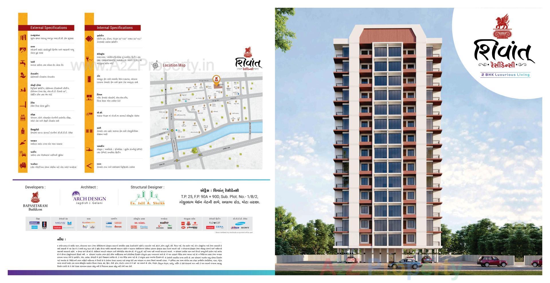  of real estate project Shivant Residency located at Mo, Surat, Gujarat