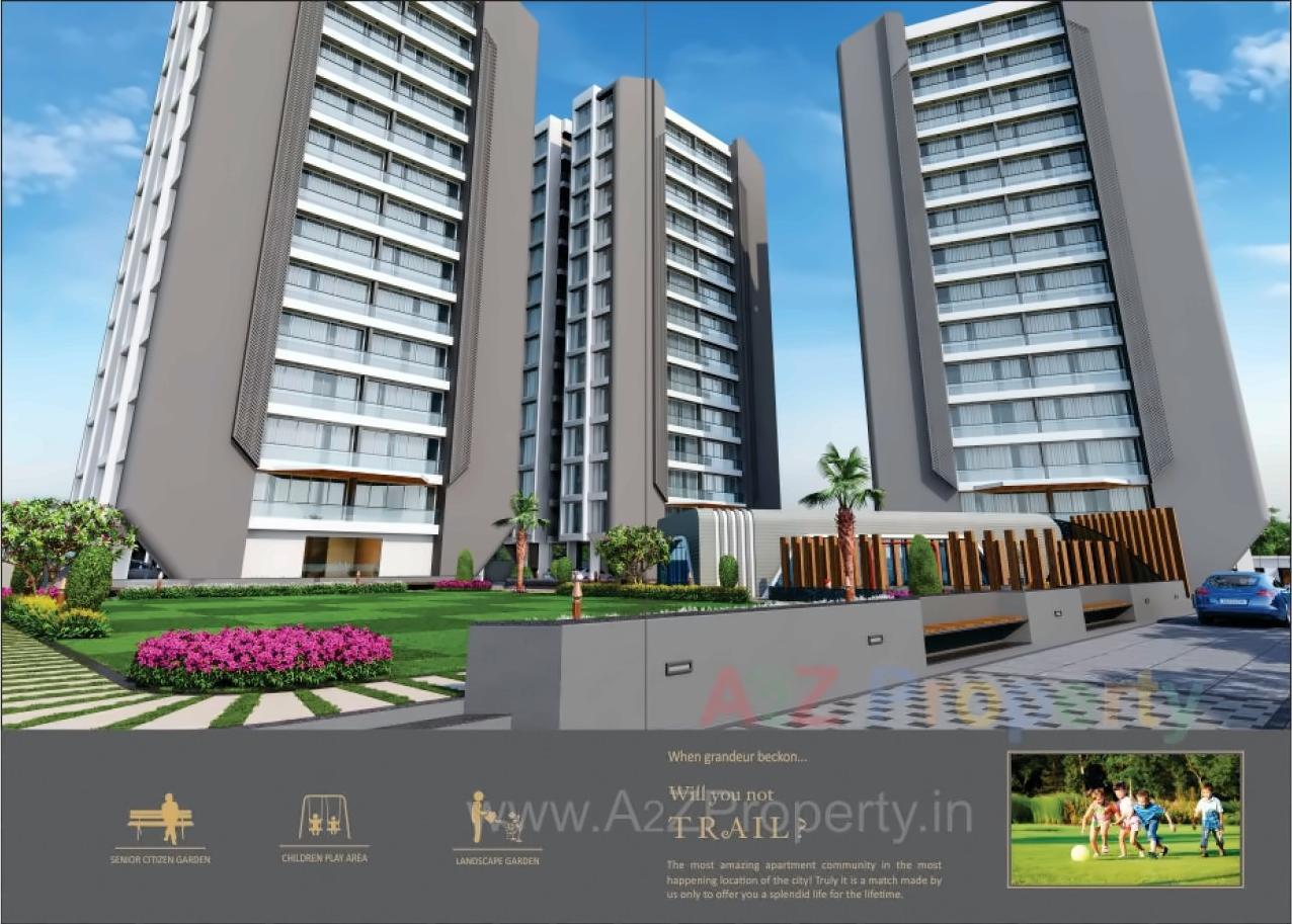 3D Elevation of real estate project Shivay Heights located at Sarthana, Surat, Gujarat