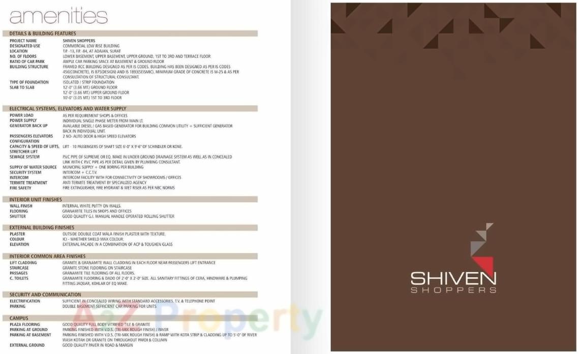  of real estate project Shiven Shoppers located at Adajan, Surat, Gujarat