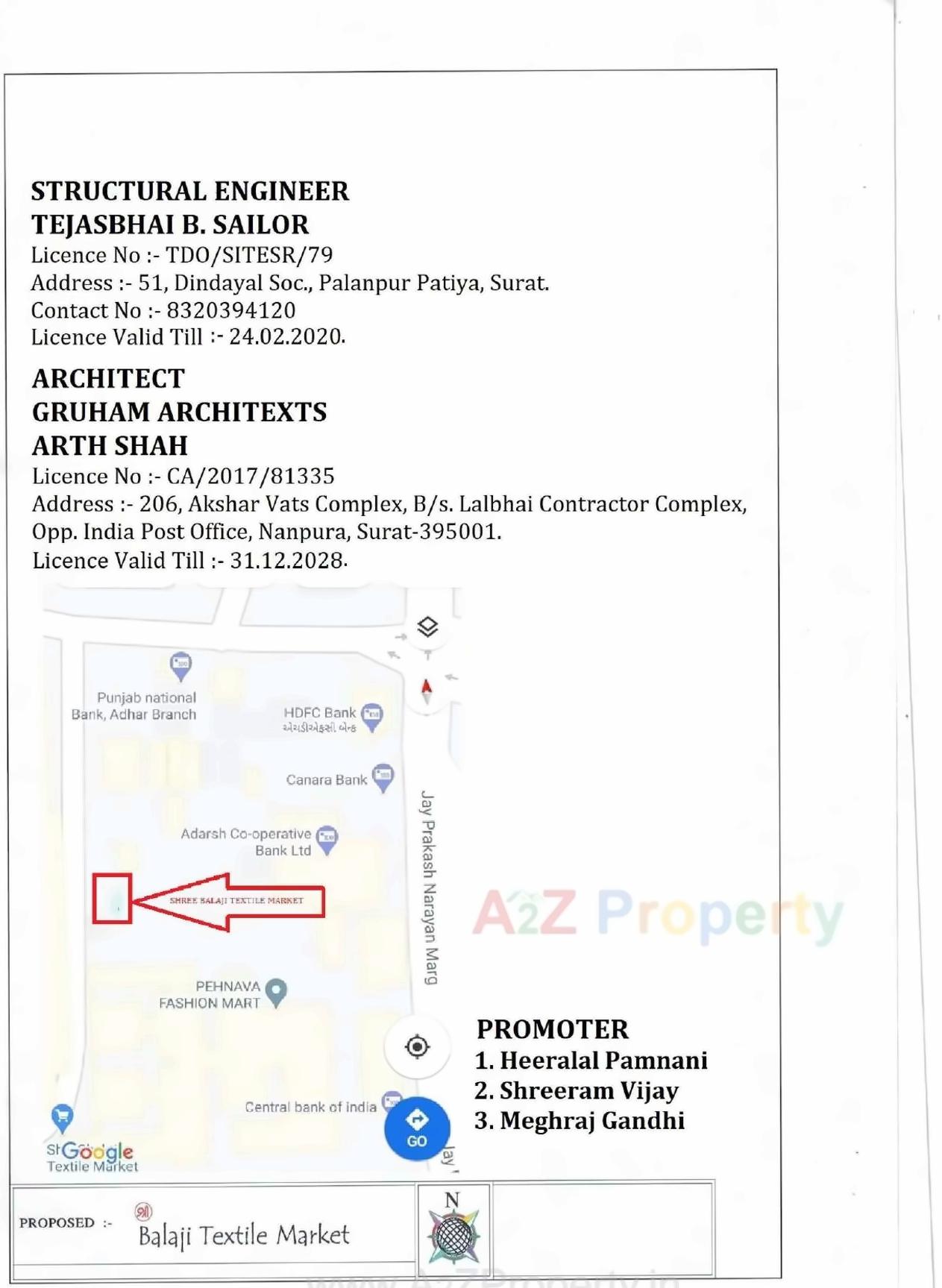  of real estate project Shree Balaji Textile Market located at Surat, Surat, Gujarat