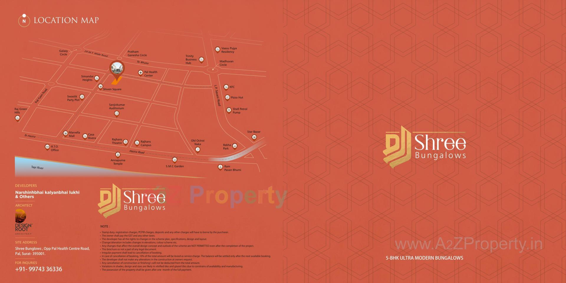  of real estate project Shree Bungalows located at Pal, Surat, Gujarat