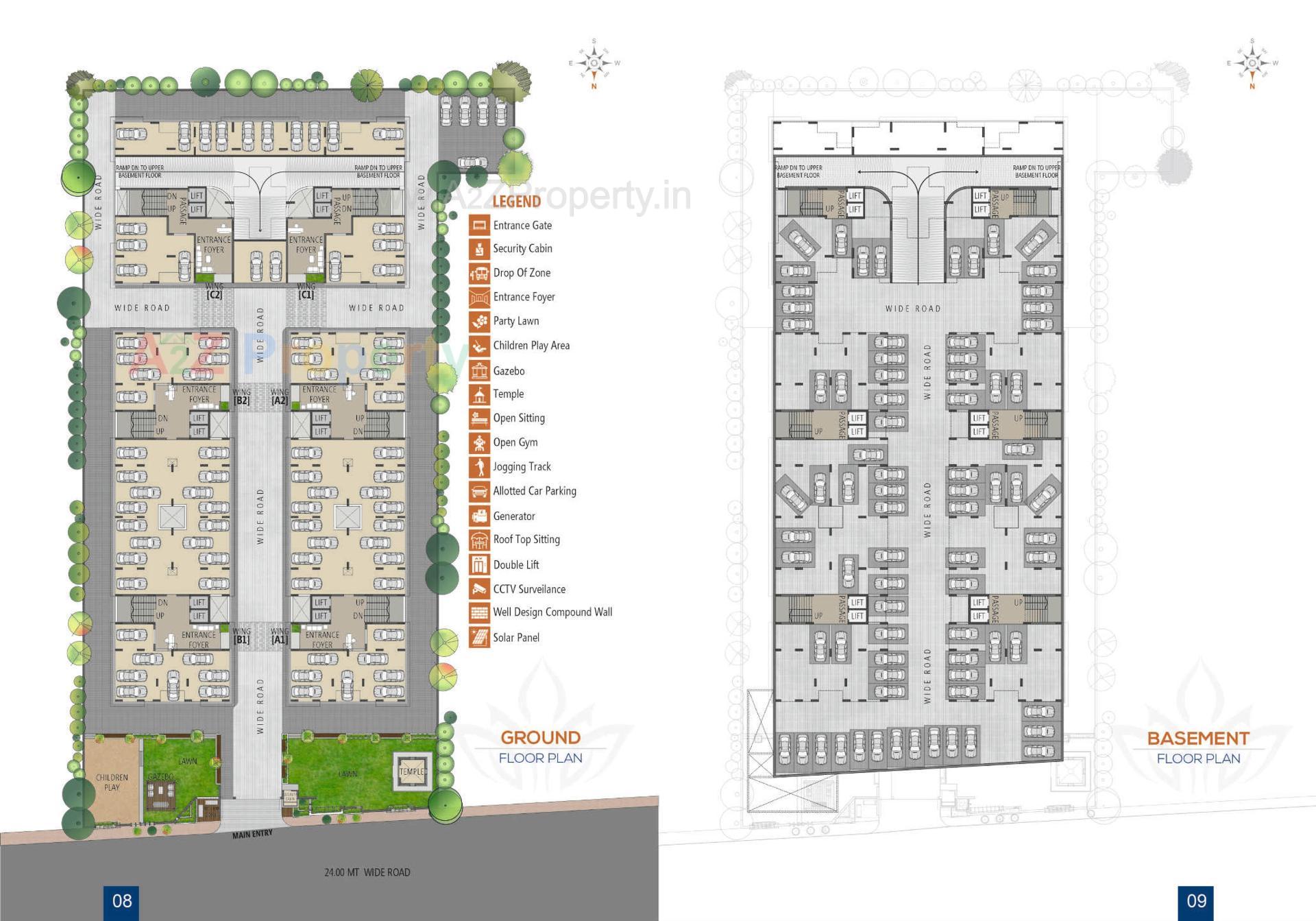 Layout of real estate project Shree Hari Nirmana located at Surat, Surat, Gujarat