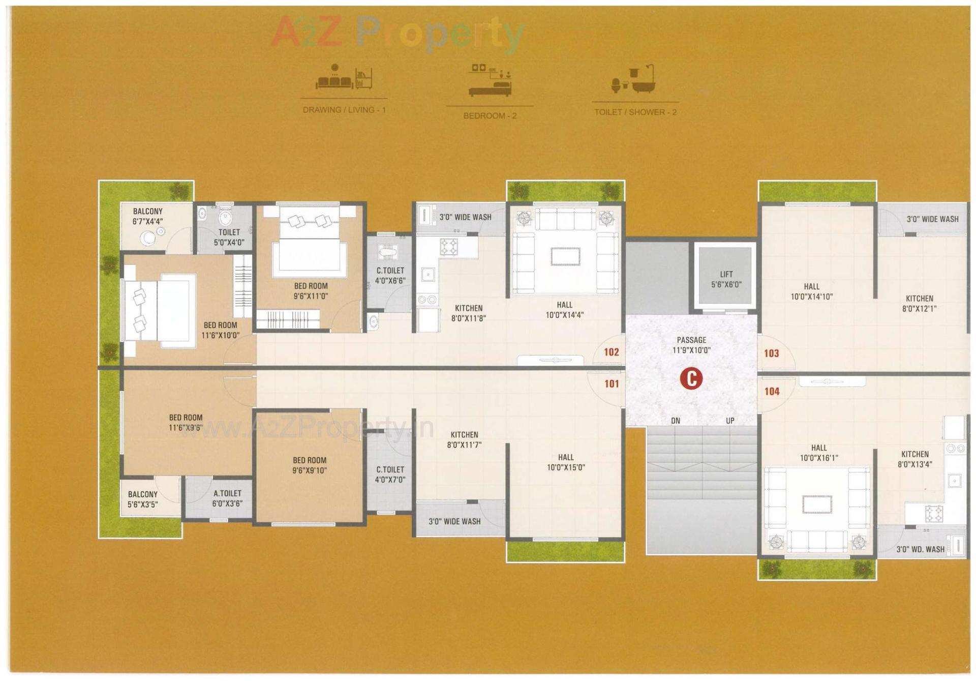 Layout of real estate project Shree Hari Residency located at Deladva, Surat, Gujarat