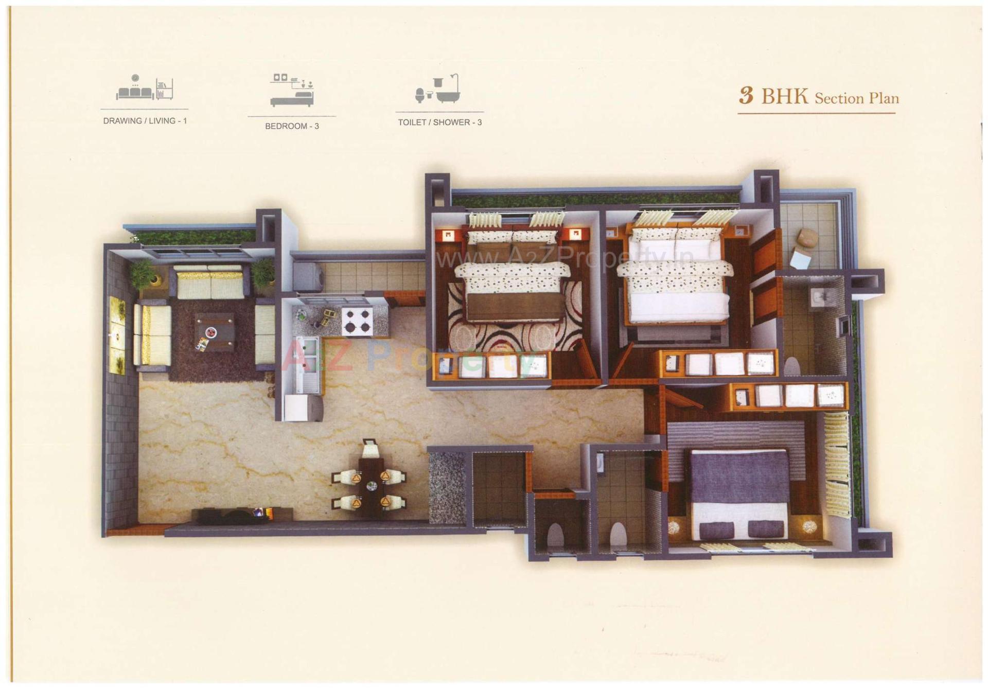 Layout of real estate project Shree Hari Residency located at Deladva, Surat, Gujarat