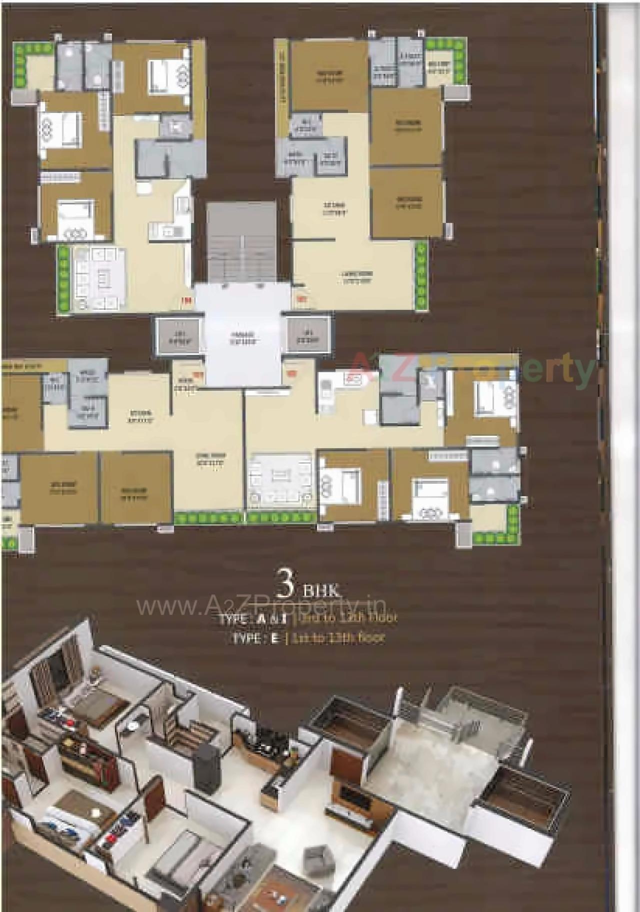 Layout of real estate project Shree Krishna Heritage located at Dindoli, Surat, Gujarat