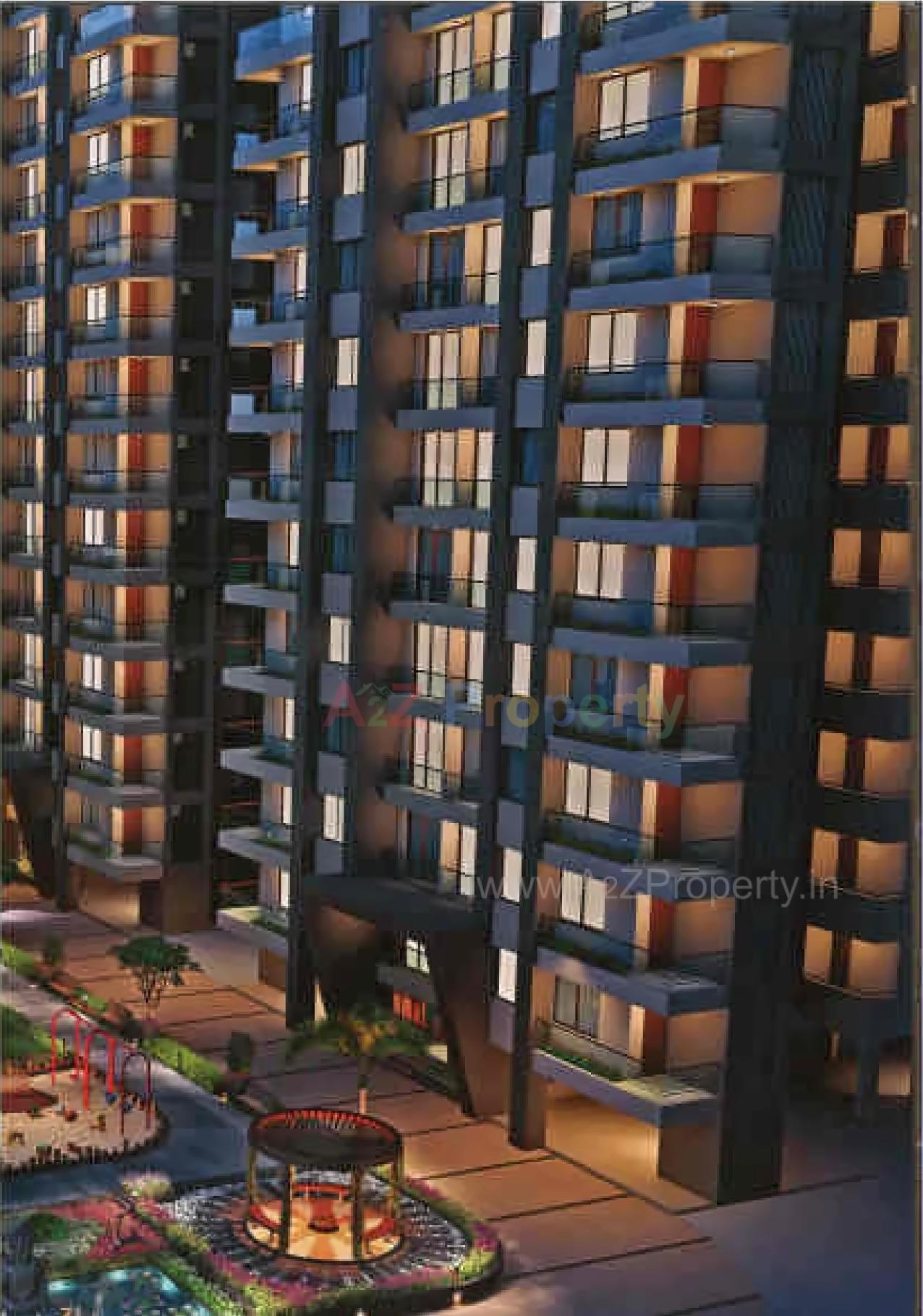 3D Elevation of real estate project Shree Krishna Heritage located at Dindoli, Surat, Gujarat