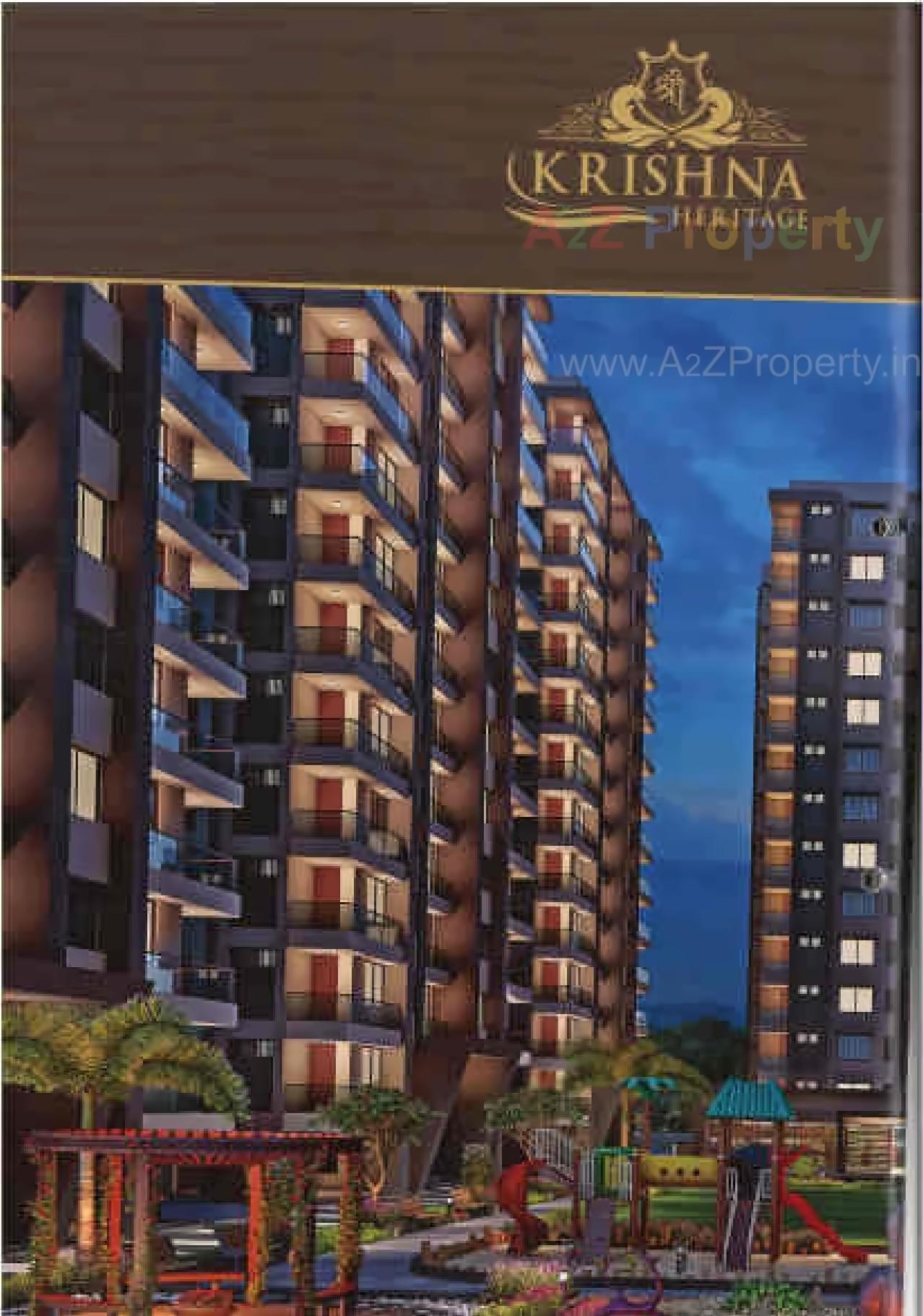 3D Elevation of real estate project Shree Krishna Heritage located at Dindoli, Surat, Gujarat