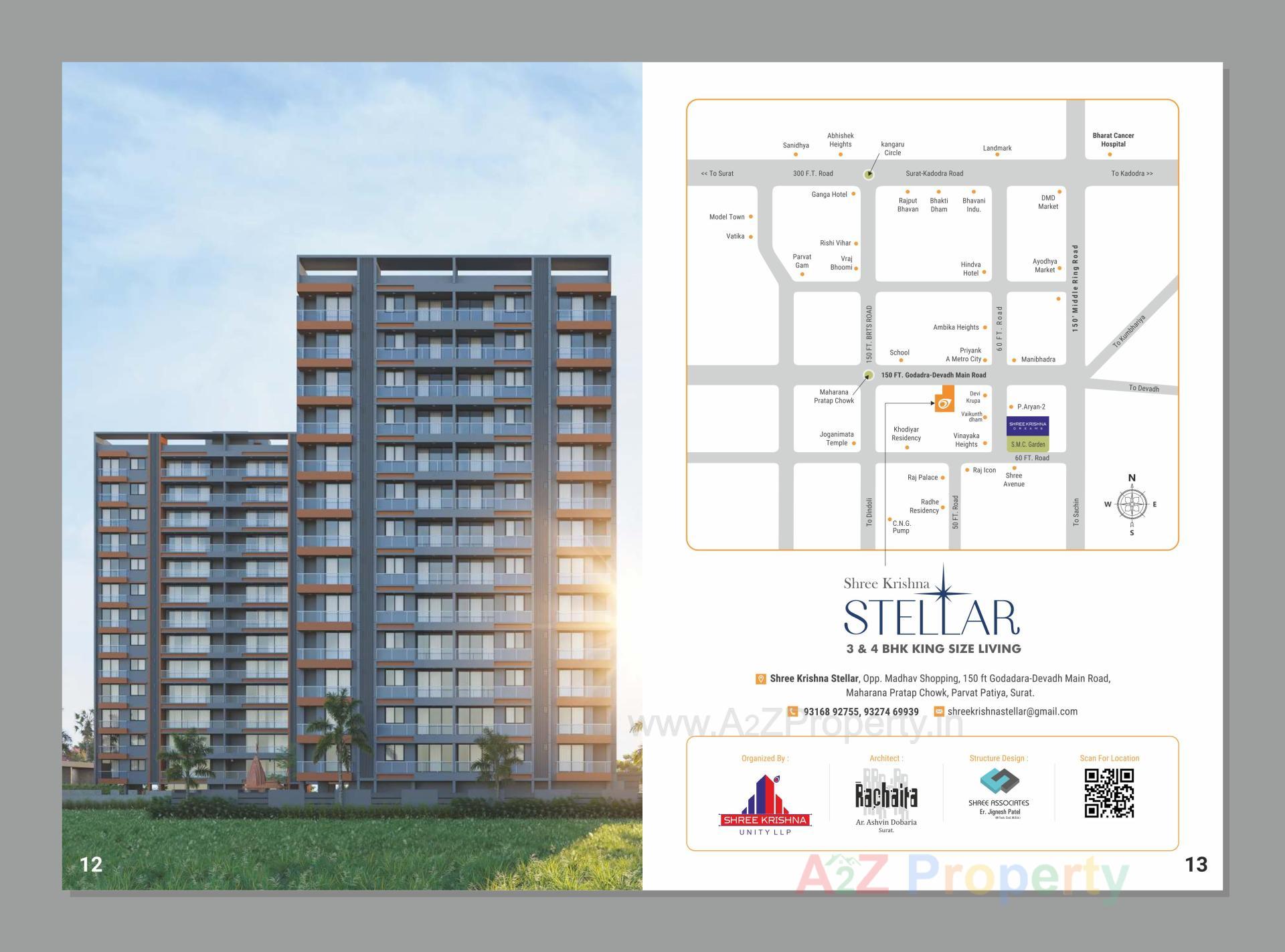  of real estate project Shree Krishna Stellar located at Godadara, Surat, Gujarat