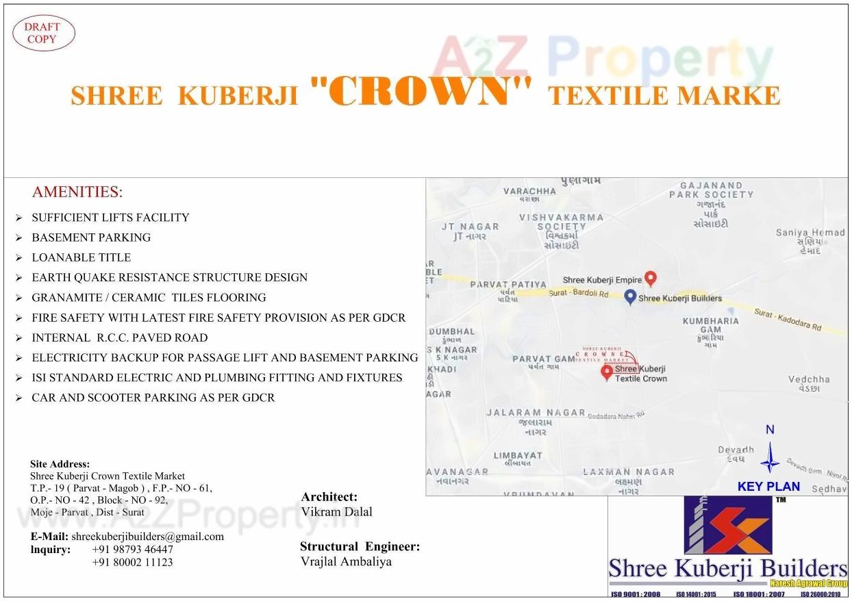  of real estate project Shree Kuberji Crown Textile Market located at Parvat, Surat, Gujarat