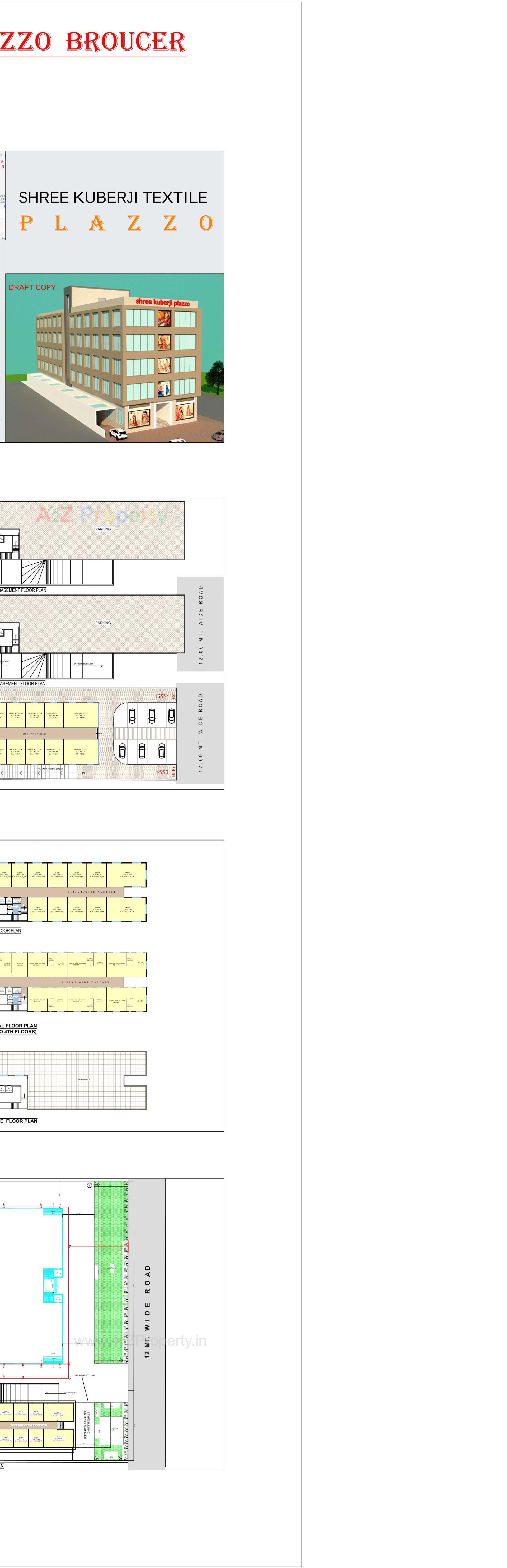 Layout of real estate project Shree Kuberji Plazzo located at Umarwada, Surat, Gujarat