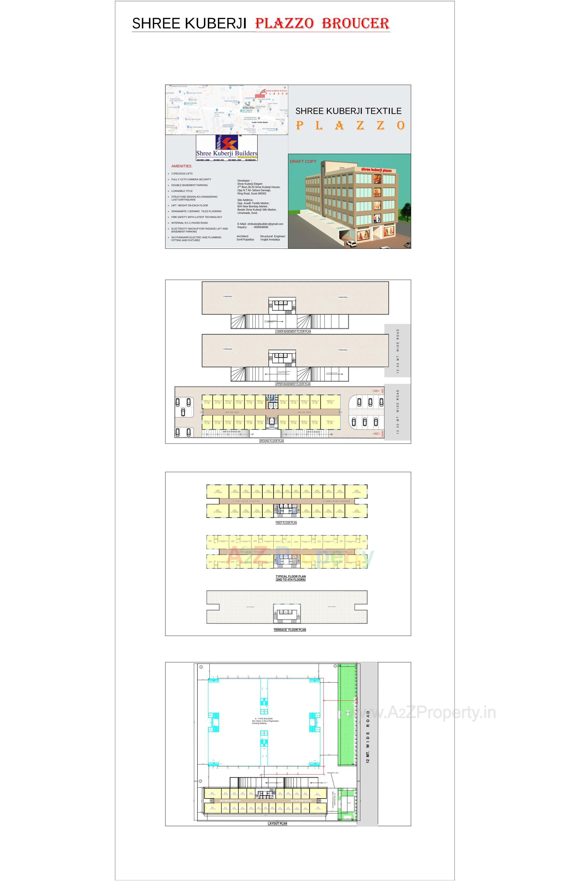  of real estate project Shree Kuberji Plazzo located at Umarwada, Surat, Gujarat