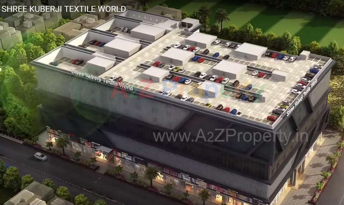 3D Elevation of real estate project Shree Kuberji Textile World located at Kumbhariya, Surat, Gujarat