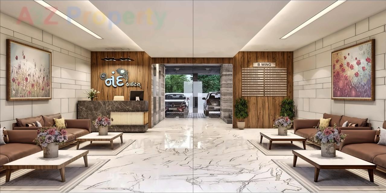 3D Elevation of real estate project Shree Nand Heights located at Mo, Surat, Gujarat