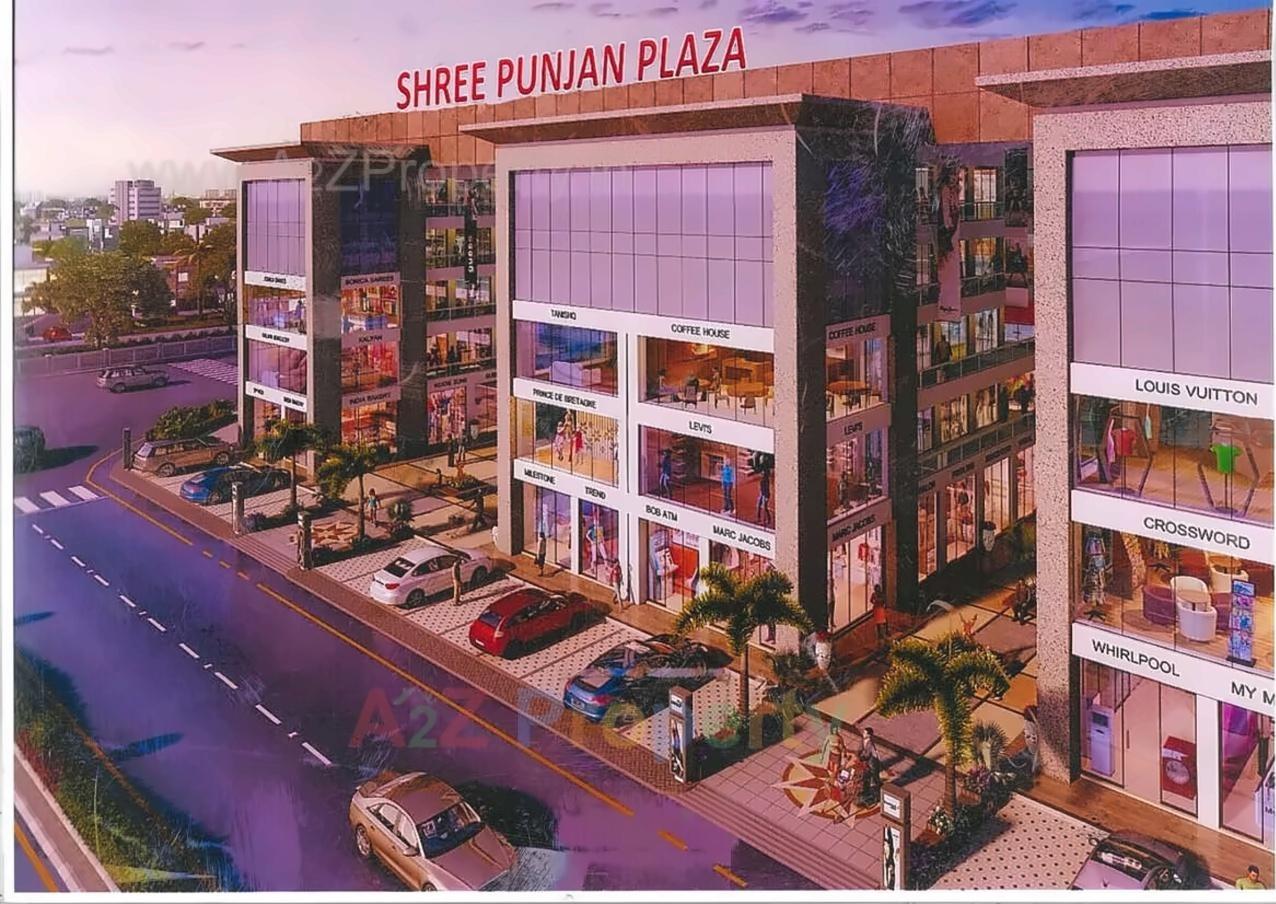 3D Elevation of real estate project Shree Punjan Plaza located at Dumbhal, Surat, Gujarat
