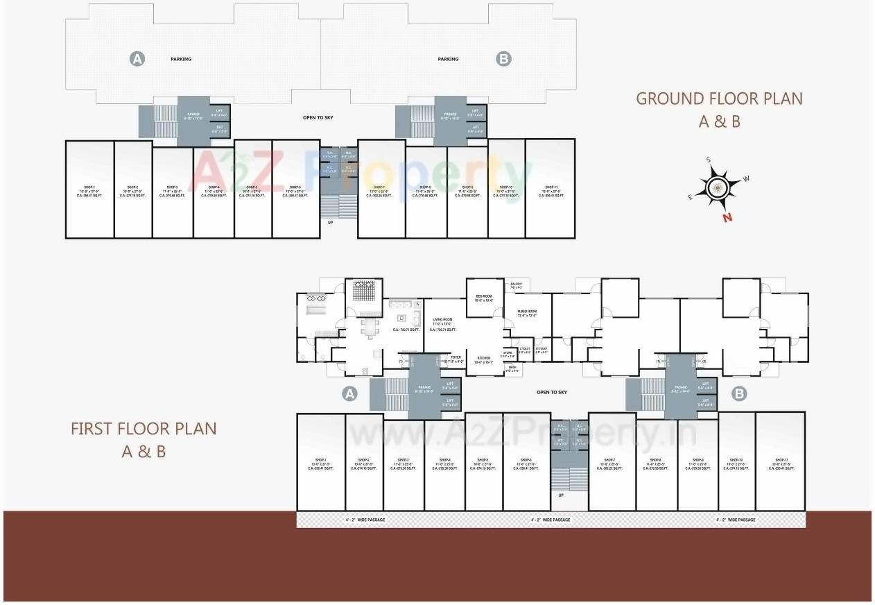 Layout of real estate project Shree Shiddhnath Enclave located at Jahangirabad, Surat, Gujarat