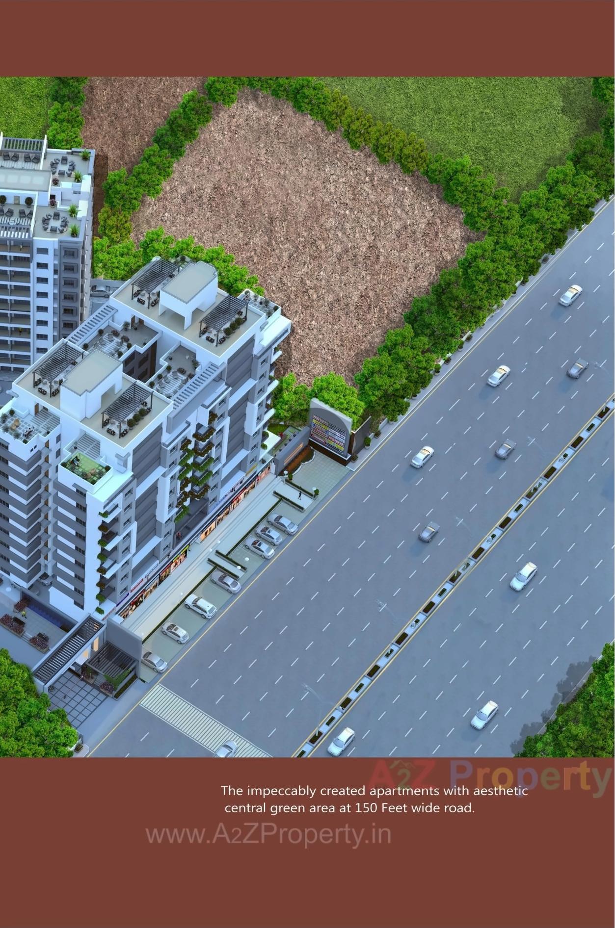 3D Elevation of real estate project Shree Shiddhnath Enclave located at Jahangirabad, Surat, Gujarat