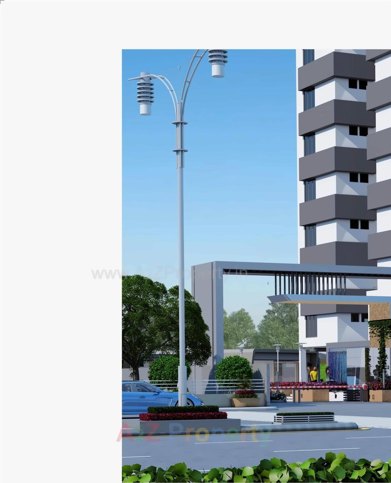 3D Elevation of real estate project Shree Shiddhnath Enclave located at Jahangirabad, Surat, Gujarat