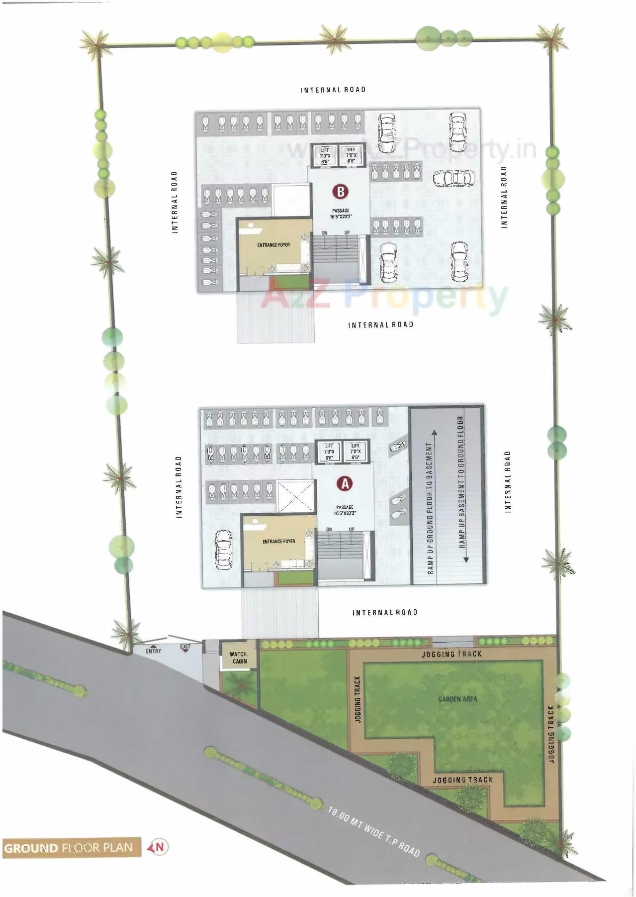 Layout of real estate project Shree Valley located at Ved, Surat, Gujarat