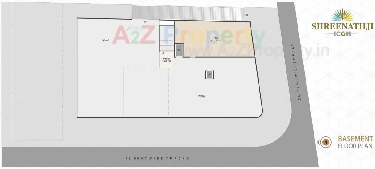 Layout of real estate project Shreenathji Icon located at Surat, Surat, Gujarat
