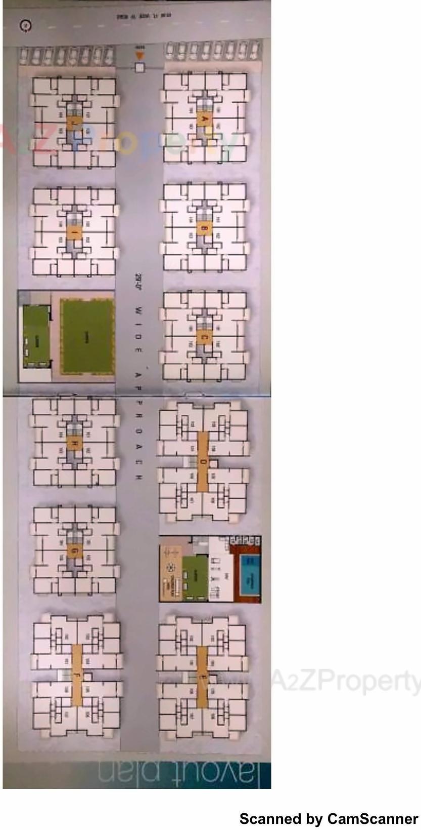 Layout of real estate project Shreenathji Residency located at Variav, Surat, Gujarat