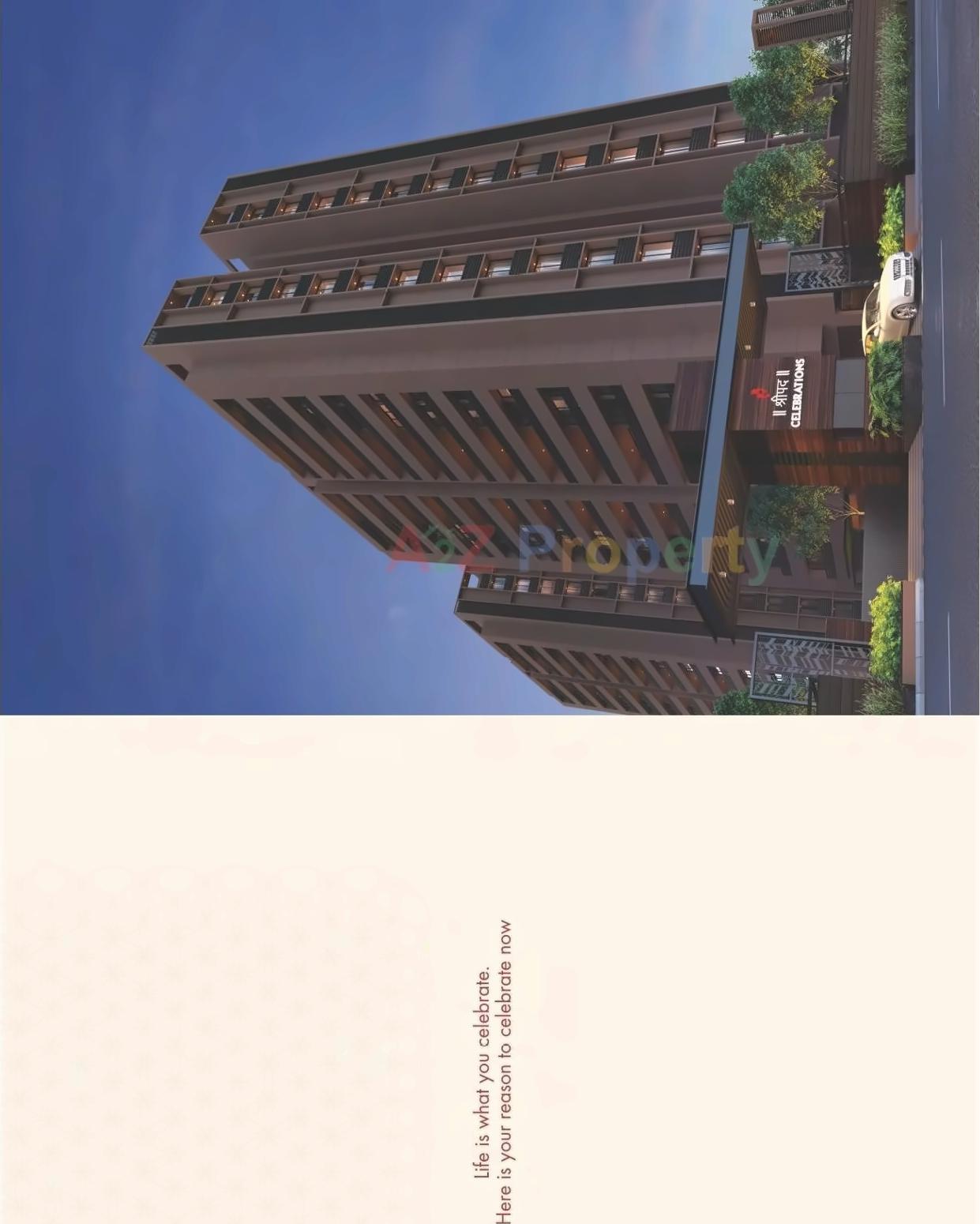 3D Elevation of real estate project Shreepad Celebrations located at Palanpur, Surat, Gujarat