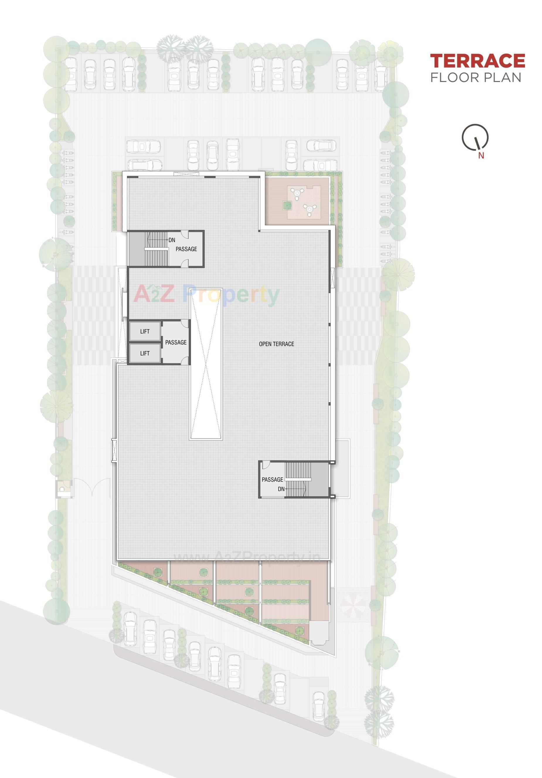 Layout of real estate project Shreepad Central Vista located at Adajan, Surat, Gujarat