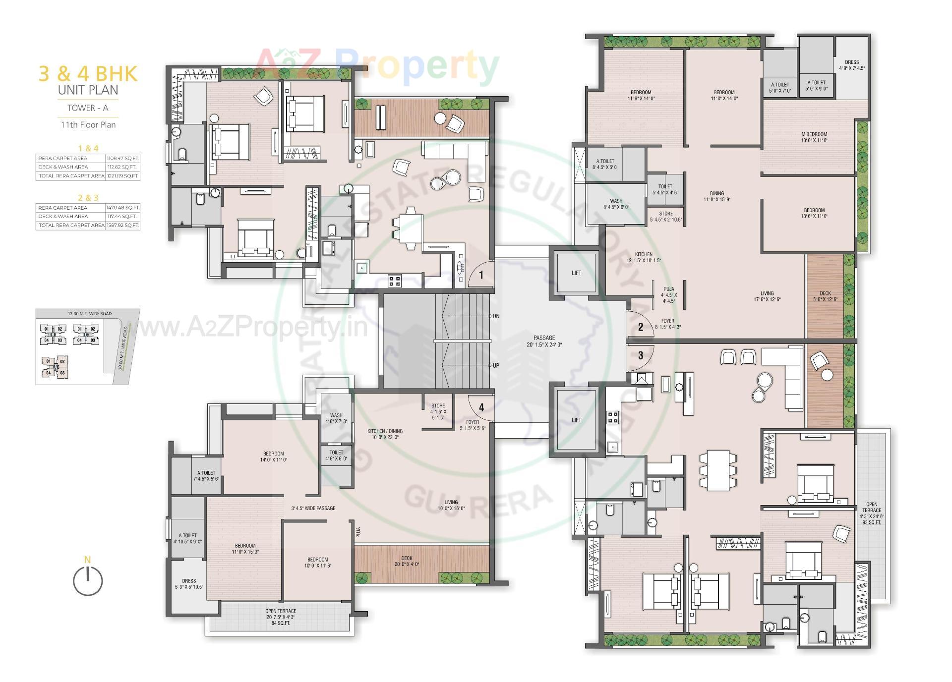 Layout of real estate project Shreepad Inspire located at Bhesan, Surat, Gujarat