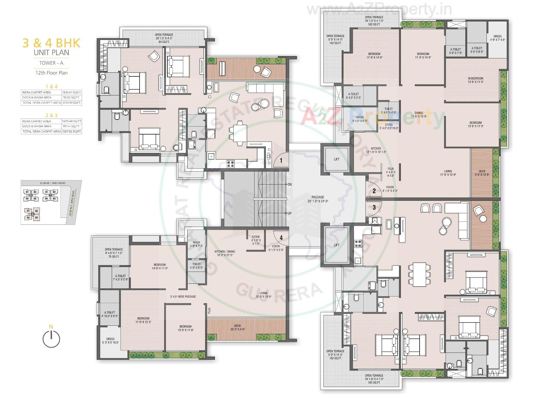 Layout of real estate project Shreepad Inspire located at Bhesan, Surat, Gujarat