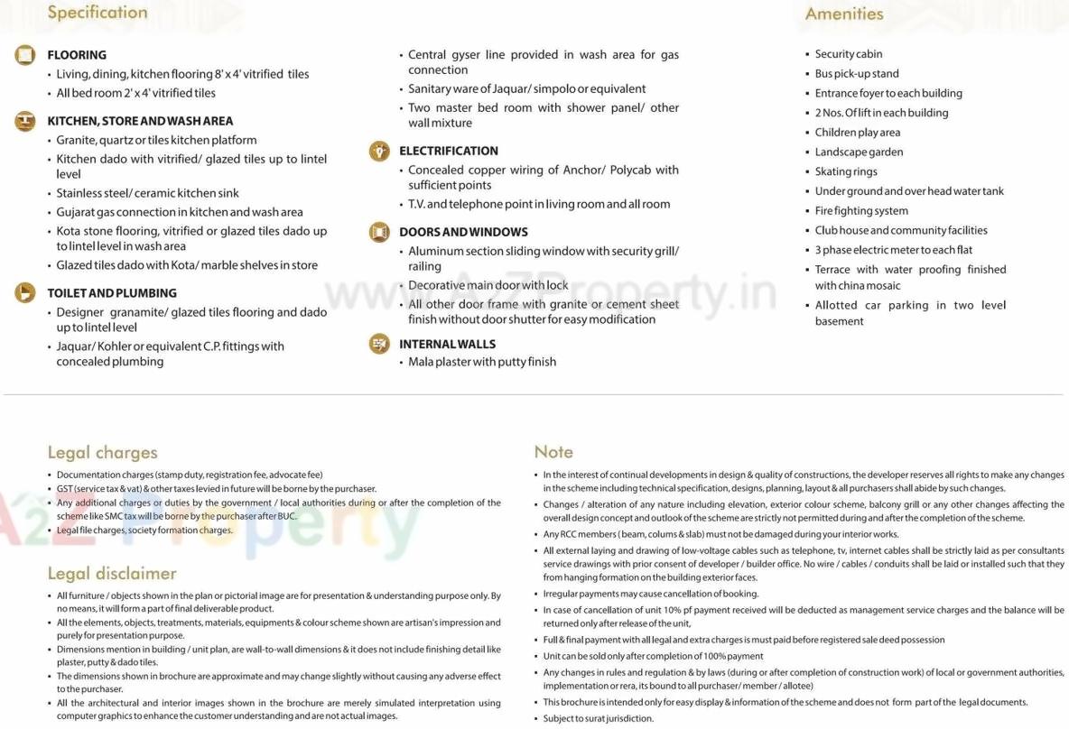  of real estate project Shreepad Park Arena located at Pal, Surat, Gujarat