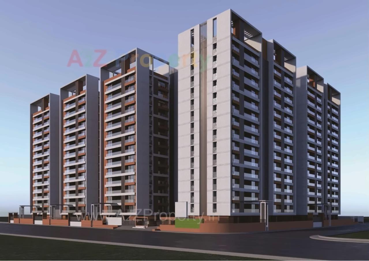 3D Elevation of real estate project Shreepad Park Arena located at Pal, Surat, Gujarat
