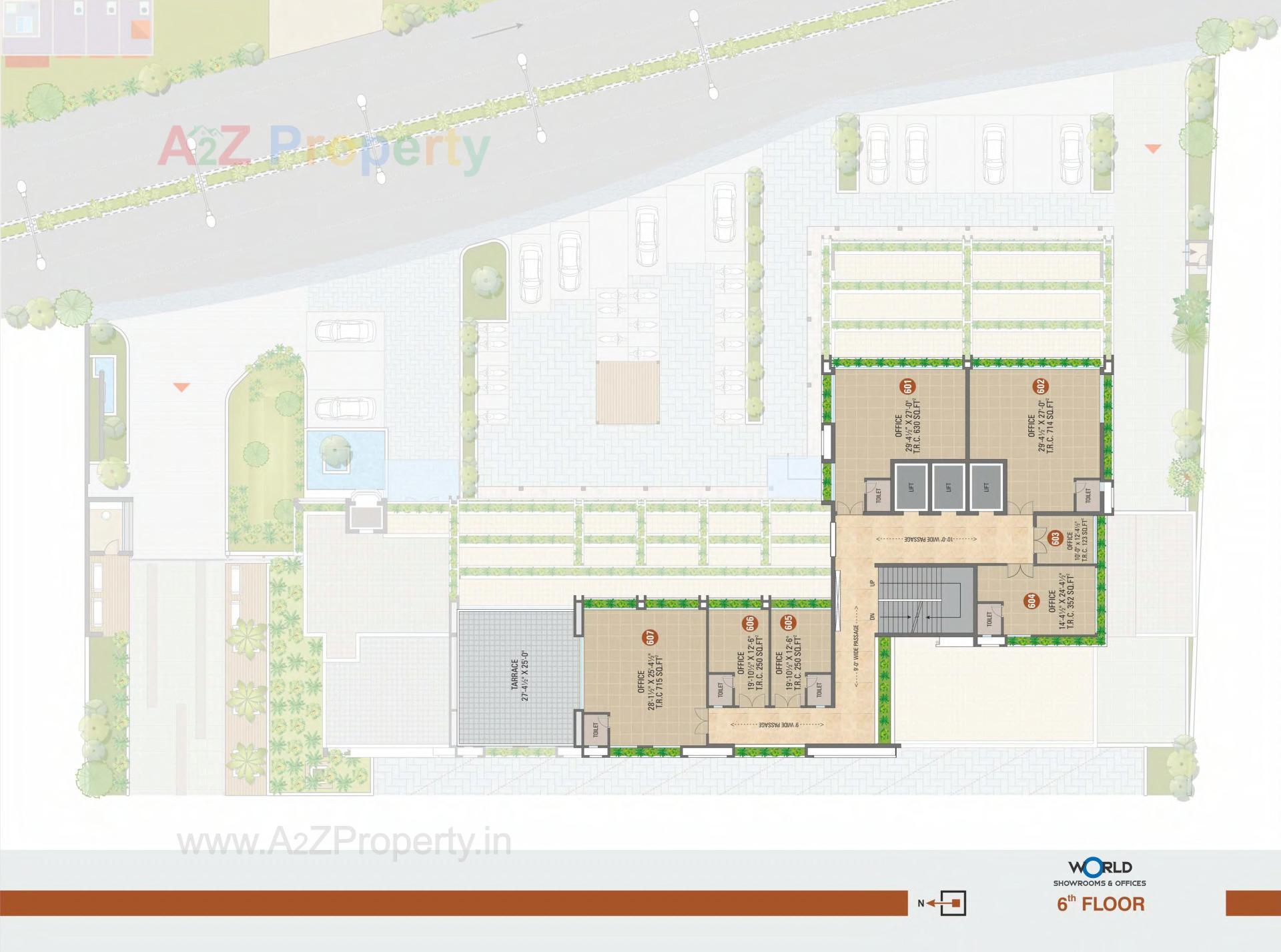 Layout of real estate project Shreepad located at Pal, Surat, Gujarat