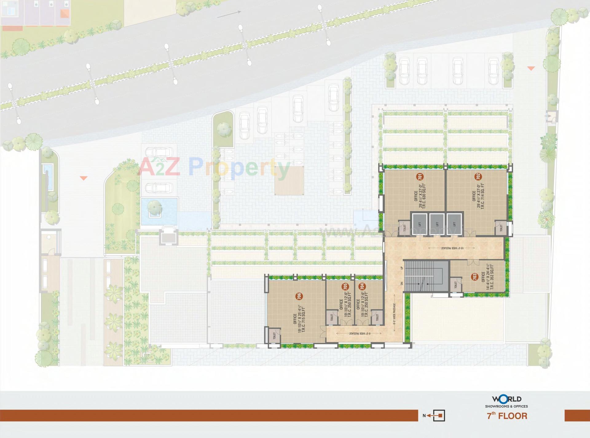 Layout of real estate project Shreepad located at Pal, Surat, Gujarat