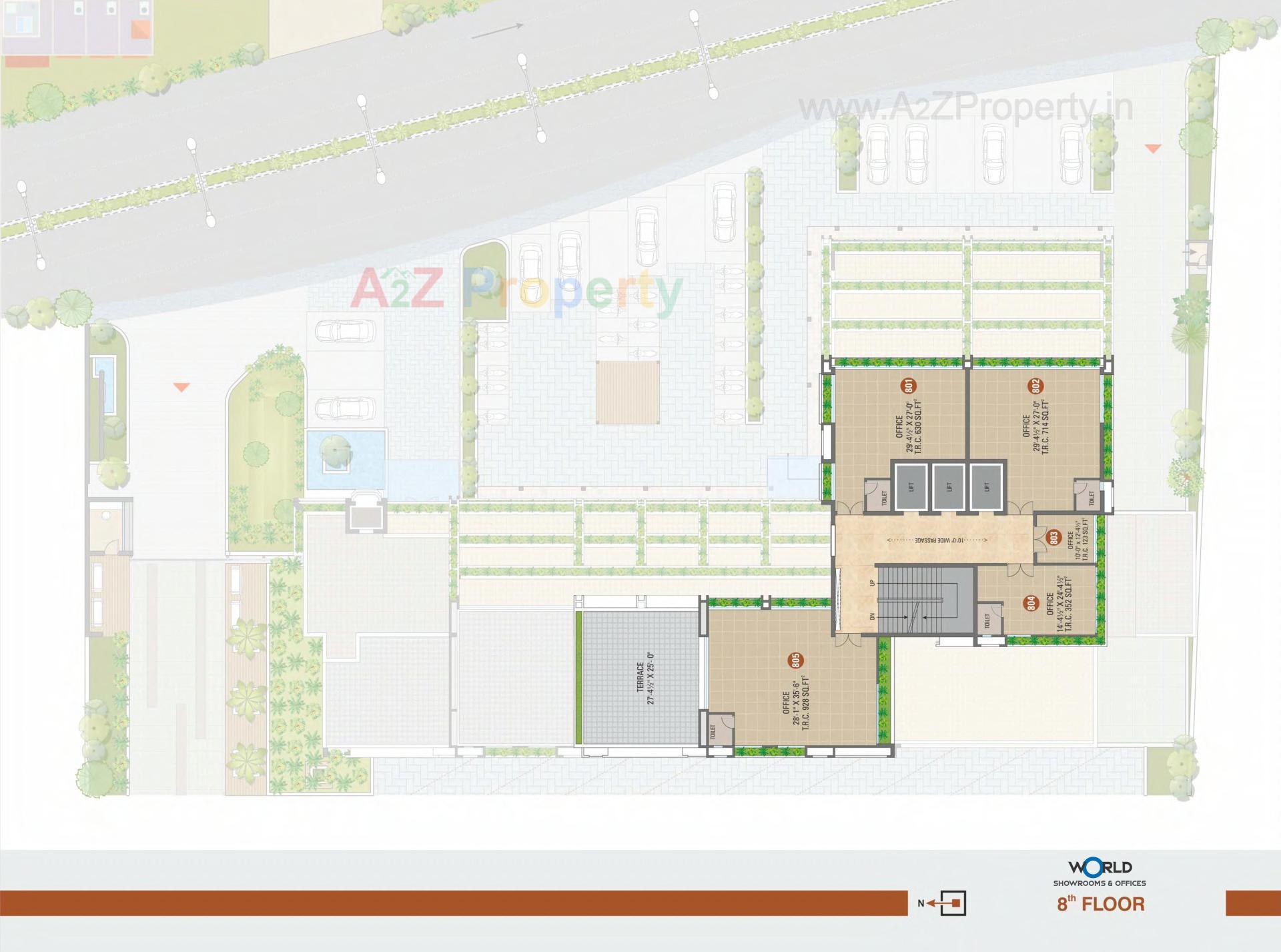 Layout of real estate project Shreepad located at Pal, Surat, Gujarat