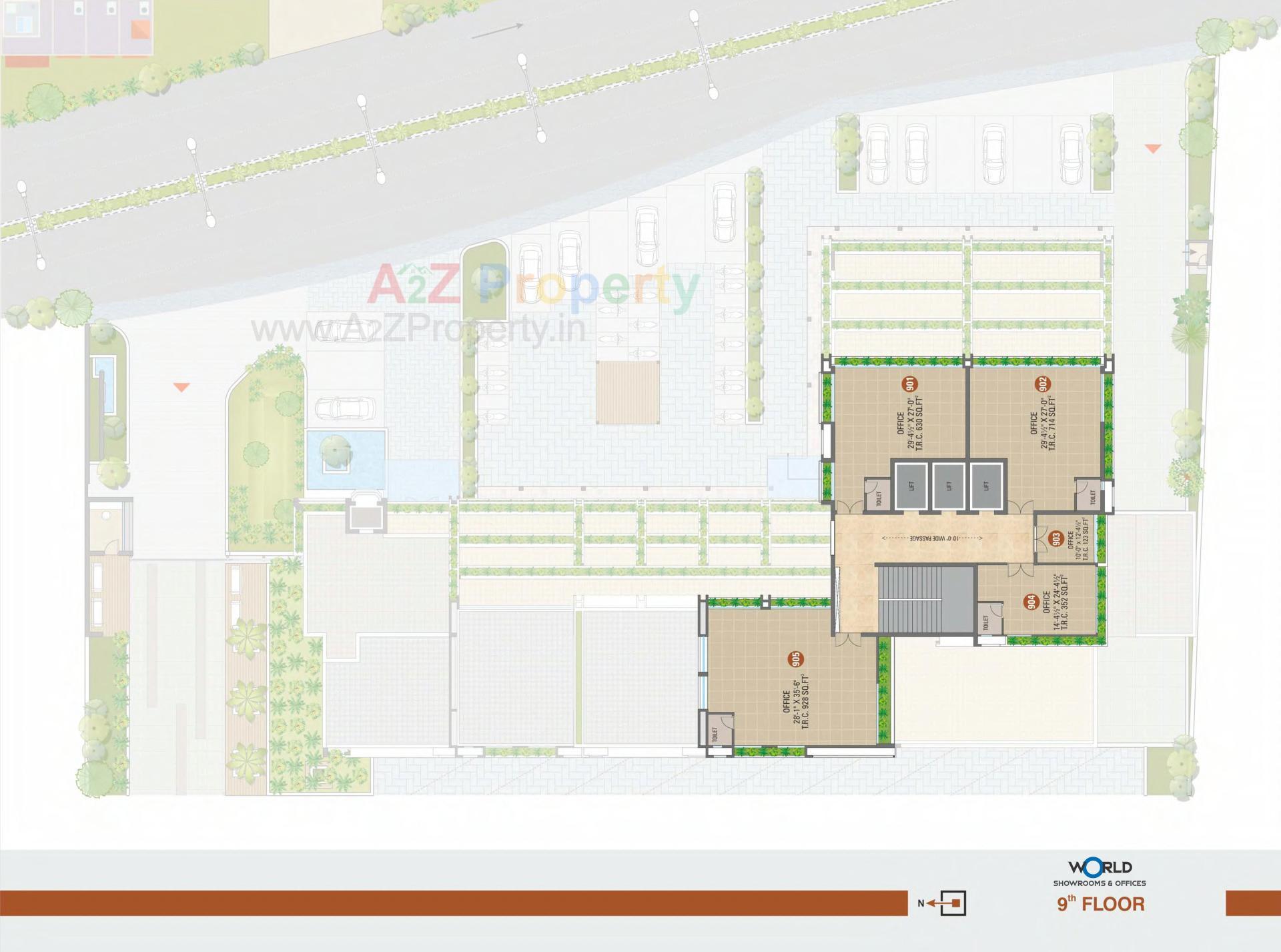 Layout of real estate project Shreepad located at Pal, Surat, Gujarat