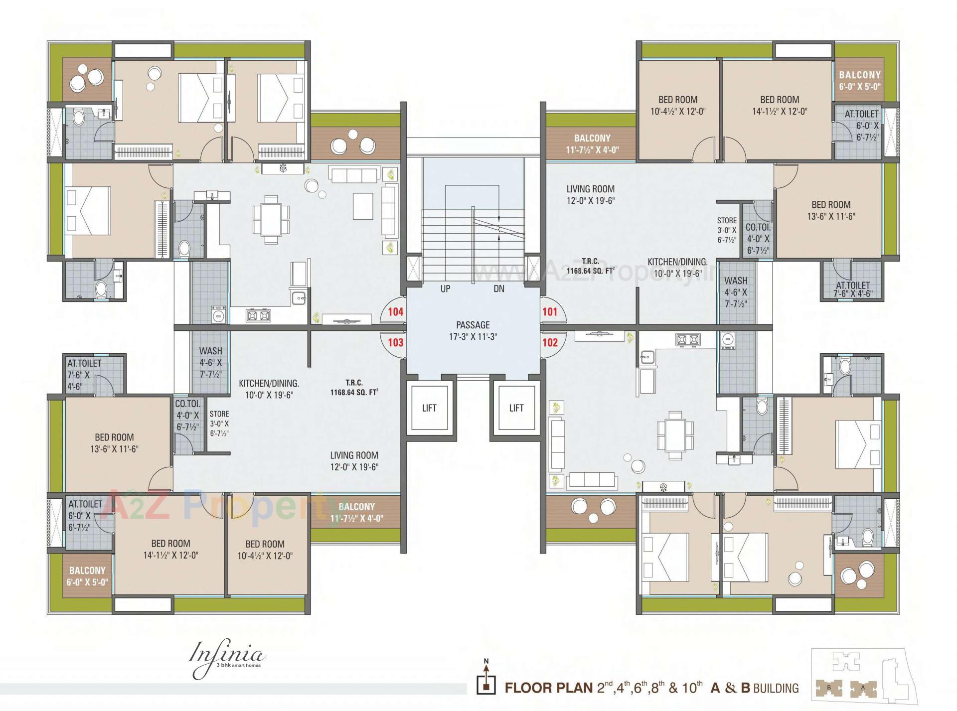 Layout of real estate project Shreepad located at Pal, Surat, Gujarat