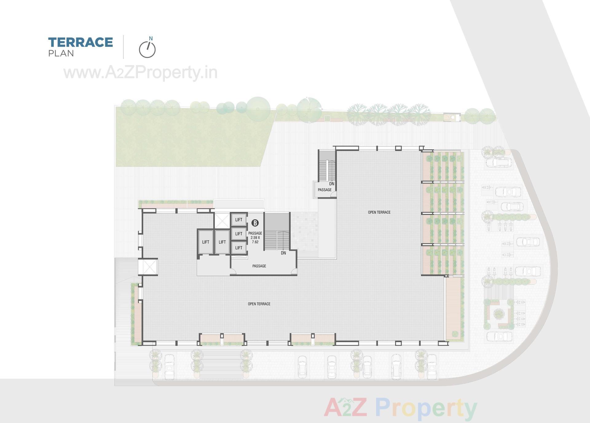 Layout of real estate project Shreepad located at Adajan, Surat, Gujarat
