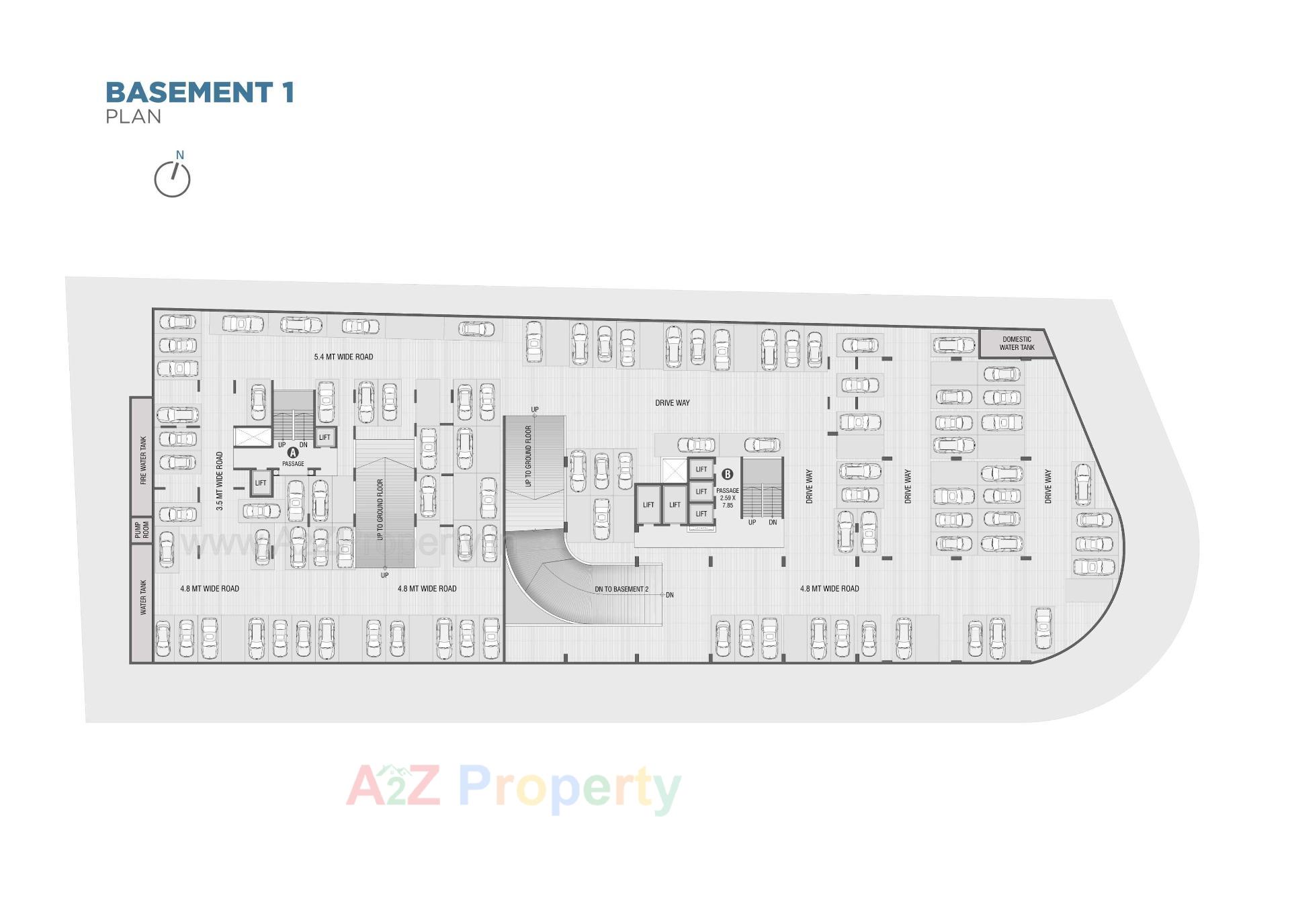 Layout of real estate project Shreepad located at Adajan, Surat, Gujarat